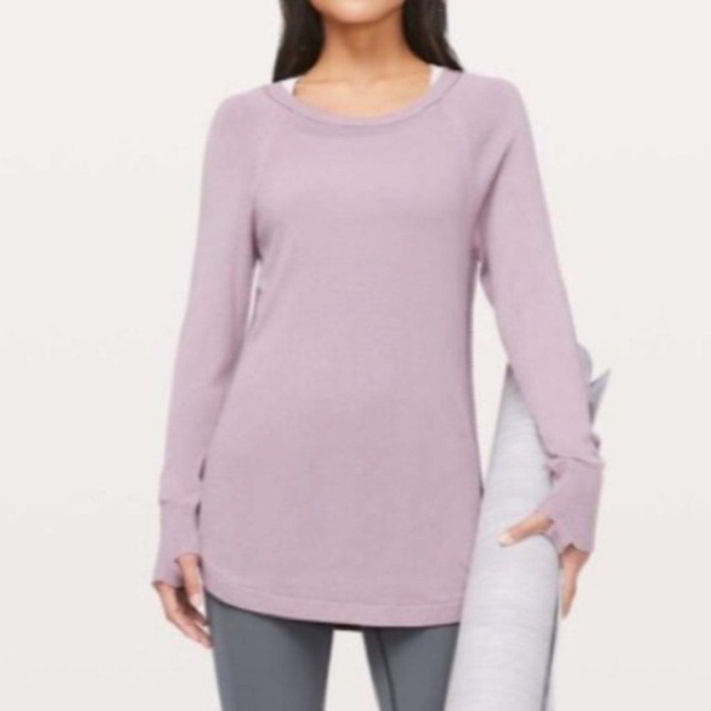 Lululemon Hello Aloe Sweater Antoinette Figue Pink
